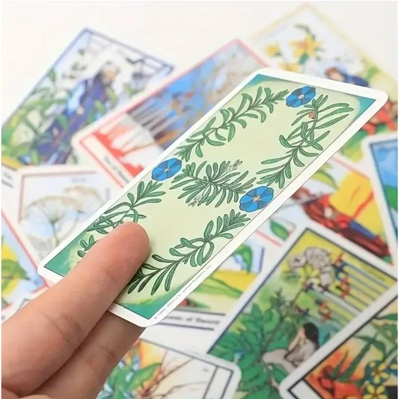 The Herbal Tarot Cards - 78 Card Deck QRcode PDF Guidebook NIP